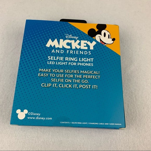 Mickey Mouse Ears Selfie Ring Light LED For Phones Disney Adjustable New - Picture 6 of 9